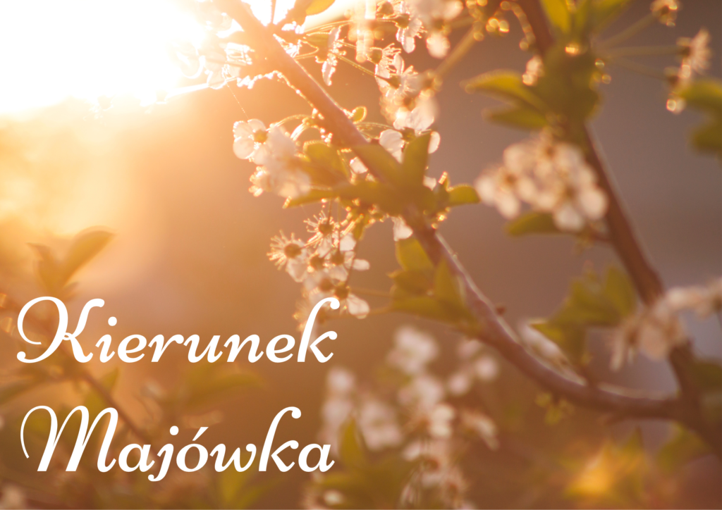 obraz z napisem Kierunek Majówka